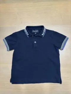エンポリオアルマーニ　新品未使用品　刺繍　ネイビー　長袖ニットポロ　48サイズ. イーエーセブン エンポリオ アルマーニ EA7 EMPORIO ARMANI