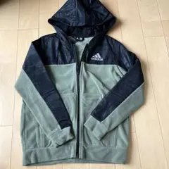 adidas フリースジャケット オリーブグリーン