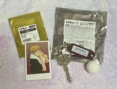 ハイキュー　鍵チャームキーホルダー　稲荷崎高校　宮侑　チェキ　セット