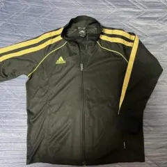 adidas CLIMALITE ジャージ 140 黒/金
