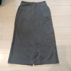 ブラッシュドジャージーナロースカート　グレー　Mサイズ　ユニクロ