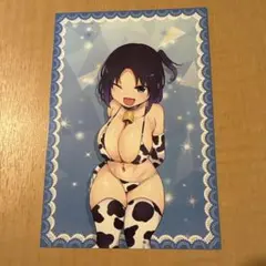 小林さんちのメイドラゴン エルマ ポストカード 牛柄ビキニ ホビ天