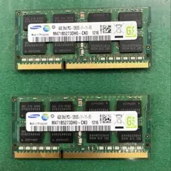 Samsung 16GB 8g2枚 12800 ノートPCメモリ 動作済 - メルカリ