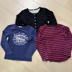 長袖カットソー 3点セット 130サイズ