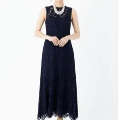 美品　グレースクラス　GRACE CLASS レースミッドドレス　ワンピース