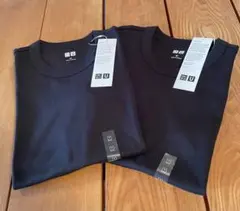 UNIQLO Uユニクロユー クルーネックTシャツ ブラックMサイズ 2着セット