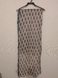 【新品・未使用】CITRUS パイナップル柄 ストール ブルー系