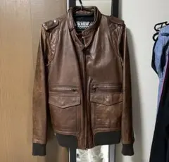 RISK レザージャケット 羊革 メンズ M