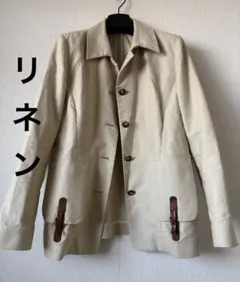 SCAPAコットン リネンベージュ ジャケット 40 サイズ40のサムネイル