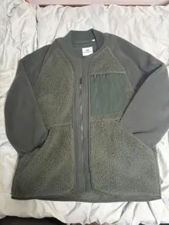 ユニクロWhiteMountaineeringオリーブフリースジャケット