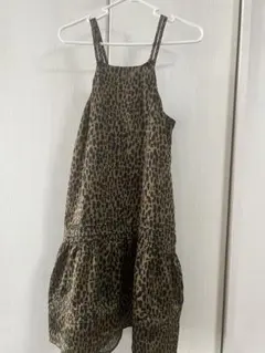 チャオパニックティピー XL 130-140 キャミソールワンピース ヒョウ柄