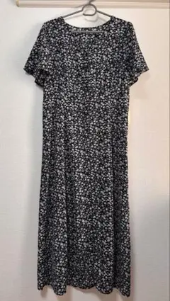 GU 小花柄 半袖 ロングワンピース