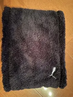 PUMA 黒 フリース ネックウォーマー 約20cm x 25cm