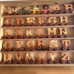 文字トレーンセット アルファベット木製品おもちゃ