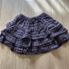 ZARA チェック柄フリルキュロット 11-12