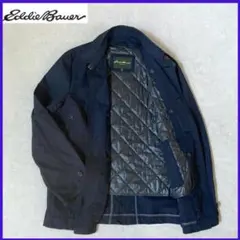 極美品エディバウワーステンカラーコート ライナー付ネイビーM