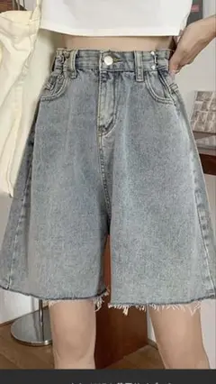 カットオフデニムショートパンツ L 1回のみ着用