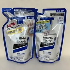 MEN'S Biore FACIAL WASH 詰め替えパック 130ml 2個のサムネイル