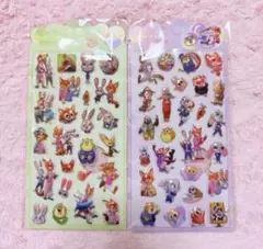 ズートピア　シール　ぷくぷく