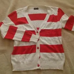 ハート♪ボーダーカーディガン☆美品