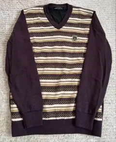 EDWIN GOLF ブラウン系セーター L インナー別布 風に強い