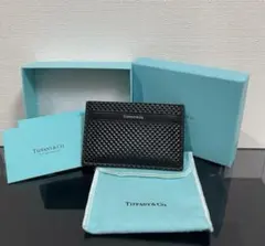 Tiffany & Co. ブラック レザー カードケース
