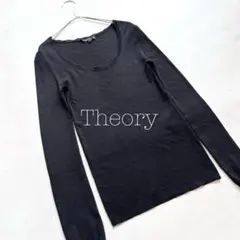 Theory シルクドレープネックブラウス 黒 - メルカリ