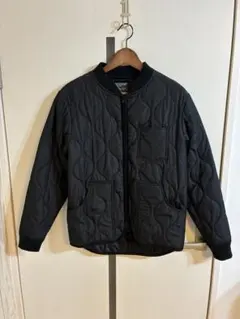 メンズ　ブラック　キルティングジャケット