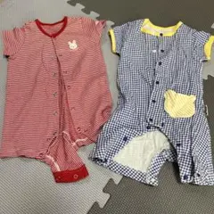 半袖ロンパース2枚＋長肌着1枚の３点セット