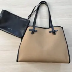 GIANNI CHIARINI トートバッグ ベージュ ブラックのサムネイル