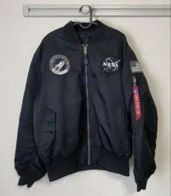 美品 アルファインダストリーズ NASA 50周年記念 MA-1 リバーシブル ALPHA INDUSTRIES(アルファインダストリーズ) / 50周年/NASA