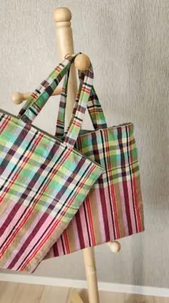 タイ生地　トートバッグ①