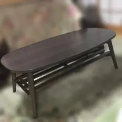 NITORI 折り畳みテーブル　ラポールD タナ　ダークブラウン