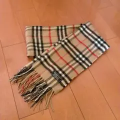 vintage Burberrys 英国製 カシミア100% チェック マフラー