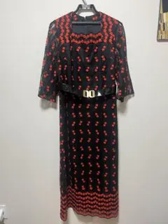 昭和レトロ ひざ丈ワンピース