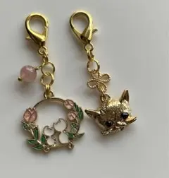 猫キーホルダー　2点セット
