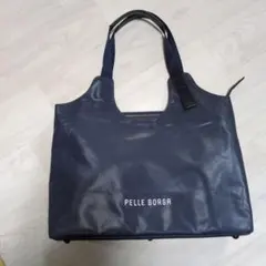 PELLE BORSA トートバッグ　ネイビーのサムネイル