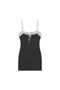 ZARA ドット柄マッチングミニワンピースのサムネイル