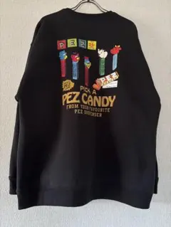 PEZ ペッツ プリント スウェット ブラック 3Ｌ良品ストリート
