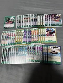 緑R以下4コン 蒼海の七傑　ワンピースカード　緑ミホーク　デッキパーツ②