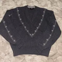 RAIKA NEW BASIC Vネックニット グレー