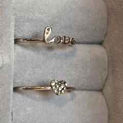 プチプラアクセサリー リング ゴールドカラー