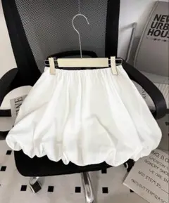 ホワイト バルーンスカート