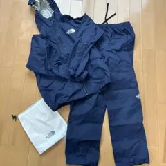 THE NORTH FACE レインスーツ上下セット ネイビー　　140