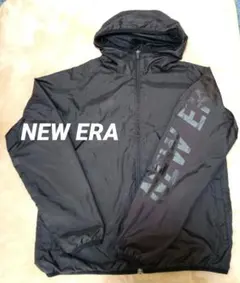 NEW ERA 黒 無地ジャケット フード付き