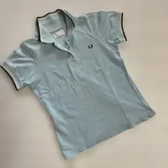 FRED PERRY ライトブルーポロシャツ EUR38 Ｓサイズ