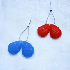 ハイドロクォーツ　カービング レッド＆ブルーセット