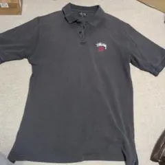 早いもの勝ち old Stussy ブラック ポロシャツ L
