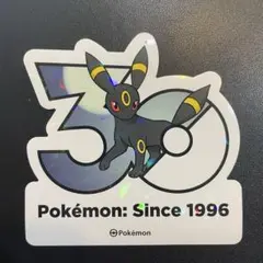 韓国 ポケモン 30周年ロゴ ステッカー ブラッキー - メルカリ