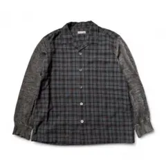 COMME des GARCONS HOMME 田中オム チェック シャツ 開襟 COMME des GARCONS HOMME 田中オム 開襟シャツ チェック柄 COMME